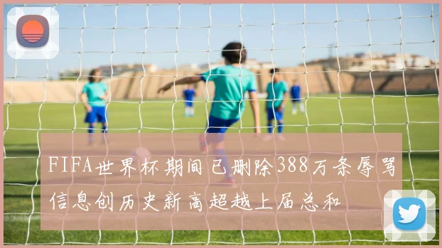 FIFA世界杯期间已删除388万条辱骂信息创历史新高超越上届总和